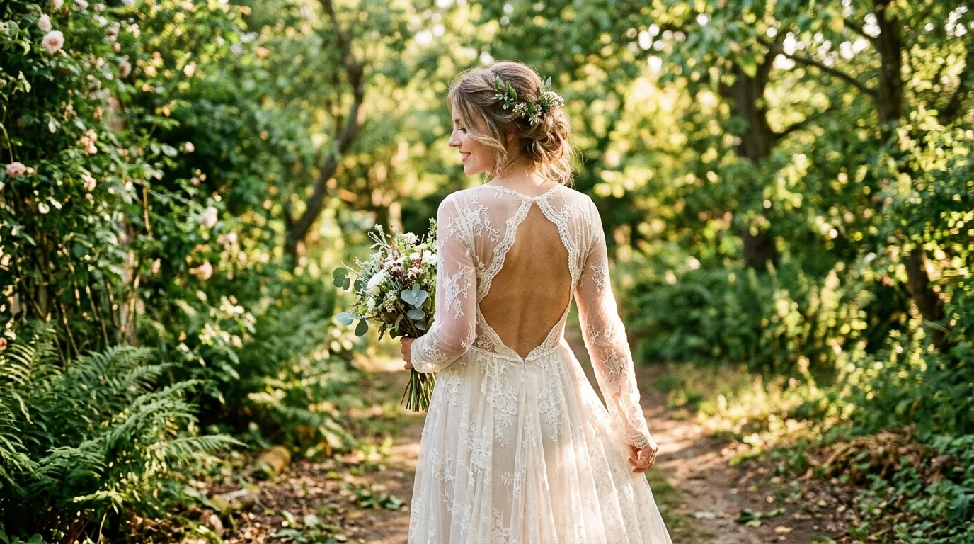How to Wear a Long-Sleeve Wedding Dress in Summer and Stay Comfortable