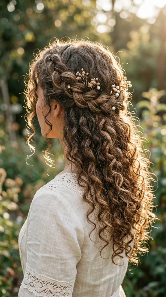 11. Braided Crown Half-Up Curls.webp