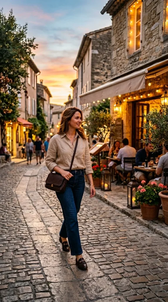 11. Linen Shirt with Straight-Leg Jeans.webp