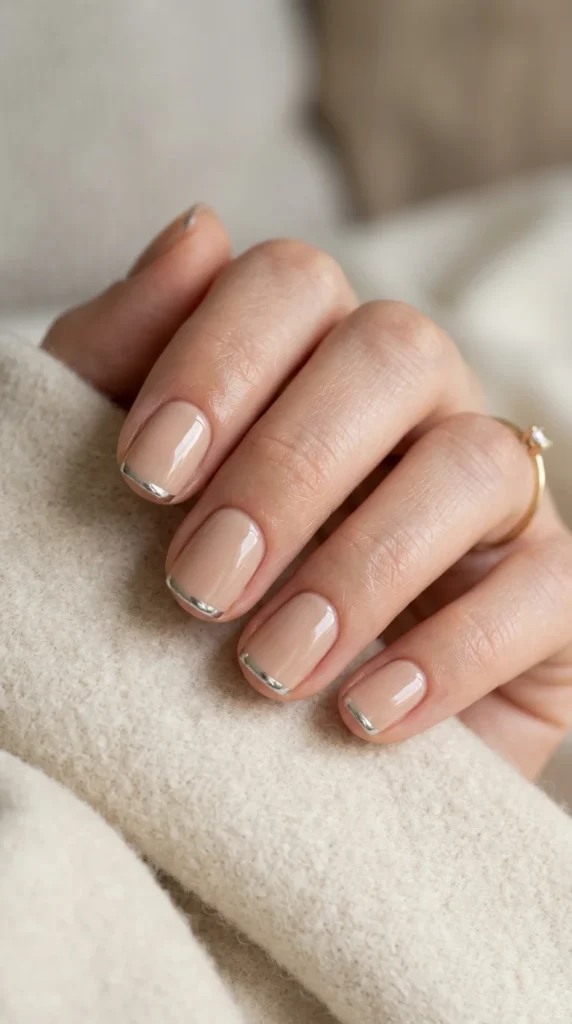 12. Minimal Chrome Accent Nails.webp