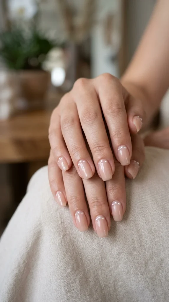 13. Tiny Pearl Accent Nails.webp