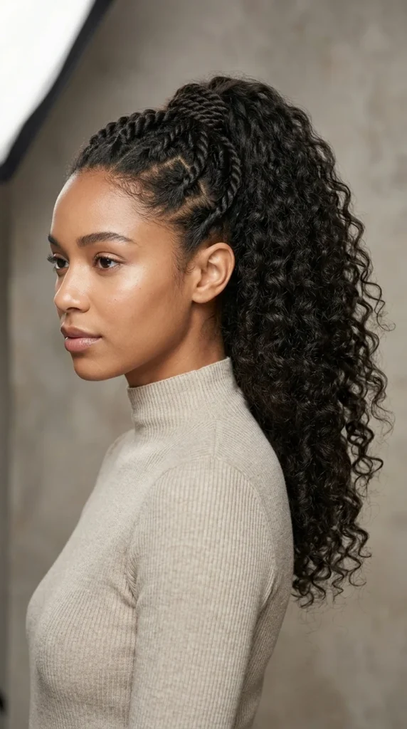13. Twisted Curly Ponytail with Soft Base Detail.webp