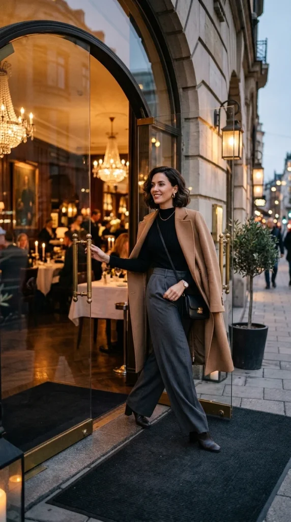 13. Wide-Leg Trousers and a Mock-Neck Top.webp
