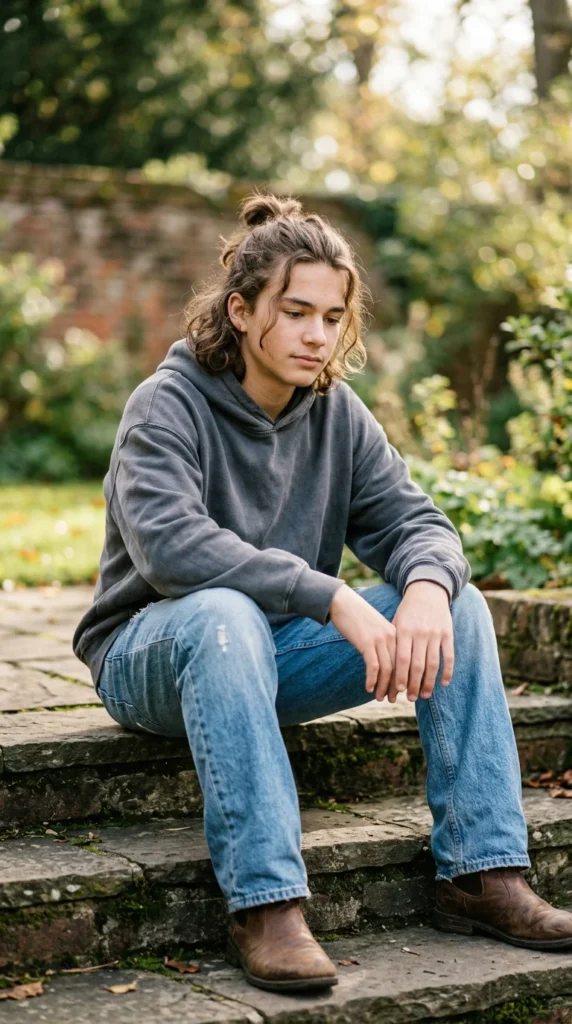 14. Half-Up Man Bun.webp