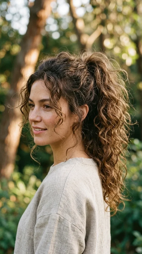 14. Messy Curly Ponytail with Natural Volume Lift.webp