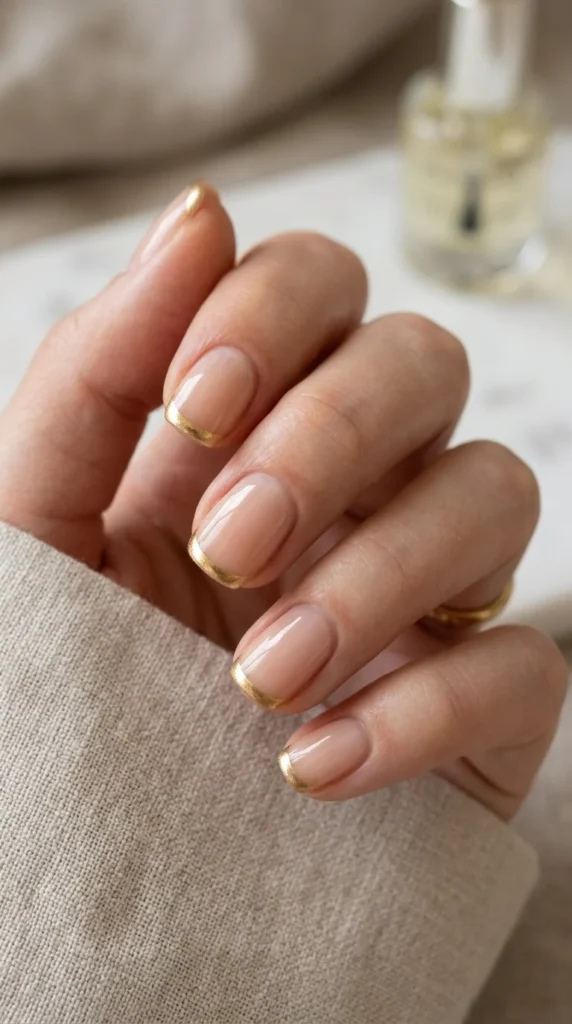 16. Metallic French Tip Nails.webp