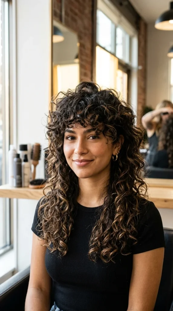 17. Curly Wolf Cut for Thick Hair.webp