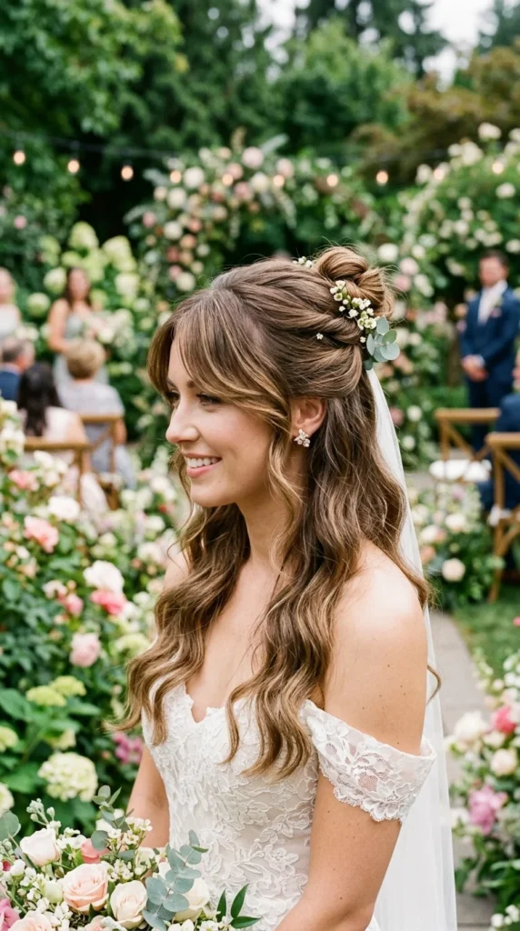 18. Half-Up Bun with Side Bangs for Casual Elegance.webp