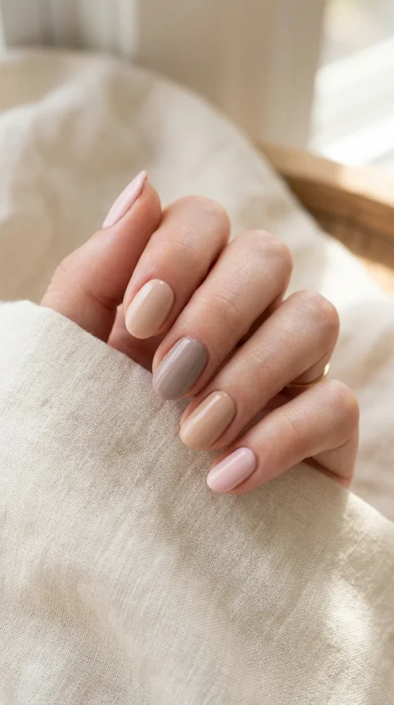 18. Mixed Neutral Pastel Nails.webp