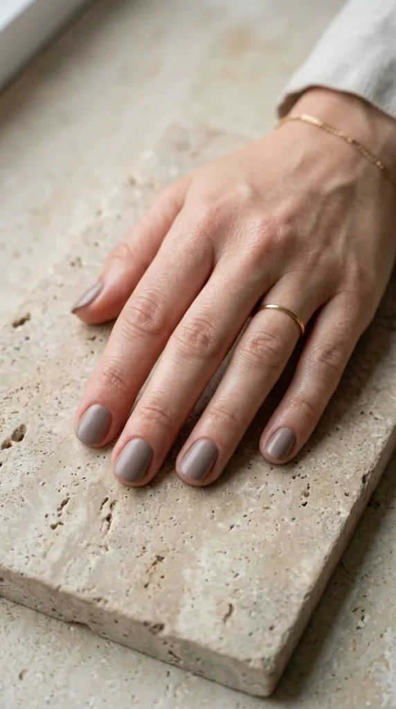 18. Soft Taupe Acrylic Nails.webp