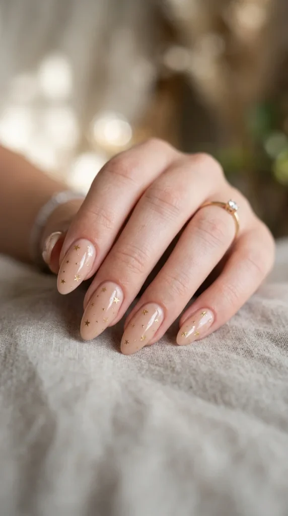 19. Nude Nails With Tiny Star Details.webp