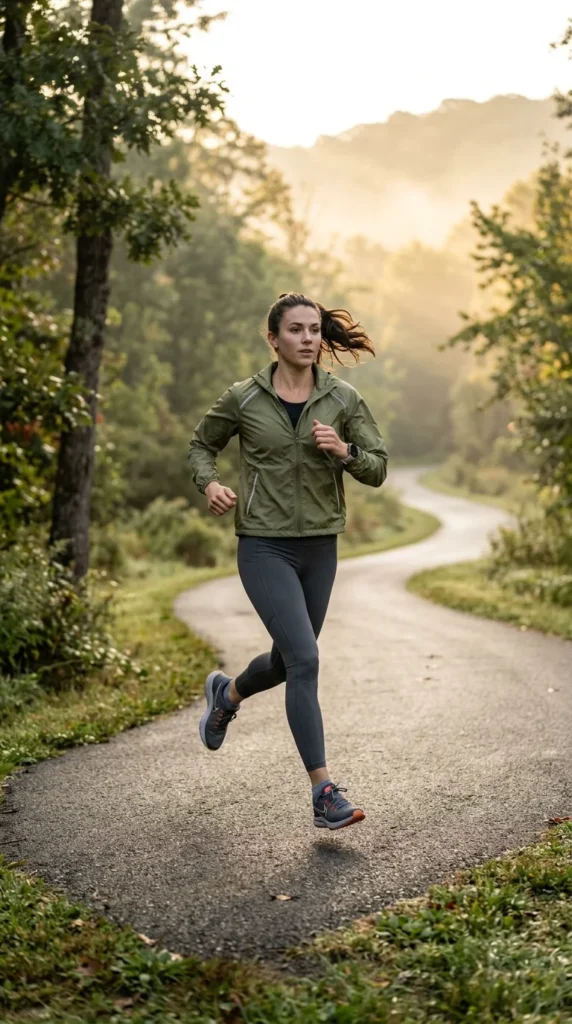 19. Running Leggings with a Lightweight Windbreaker.webp