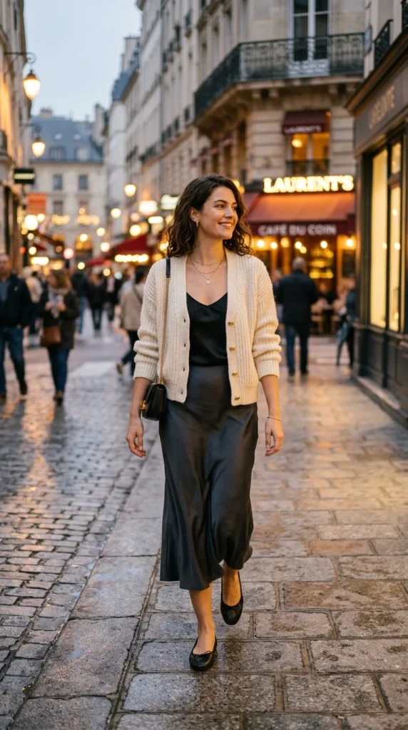 19. Soft Cardigan with a Slip Skirt.webp