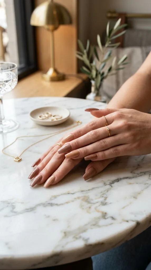 2. Classic Nude Coffin Nails.webp
