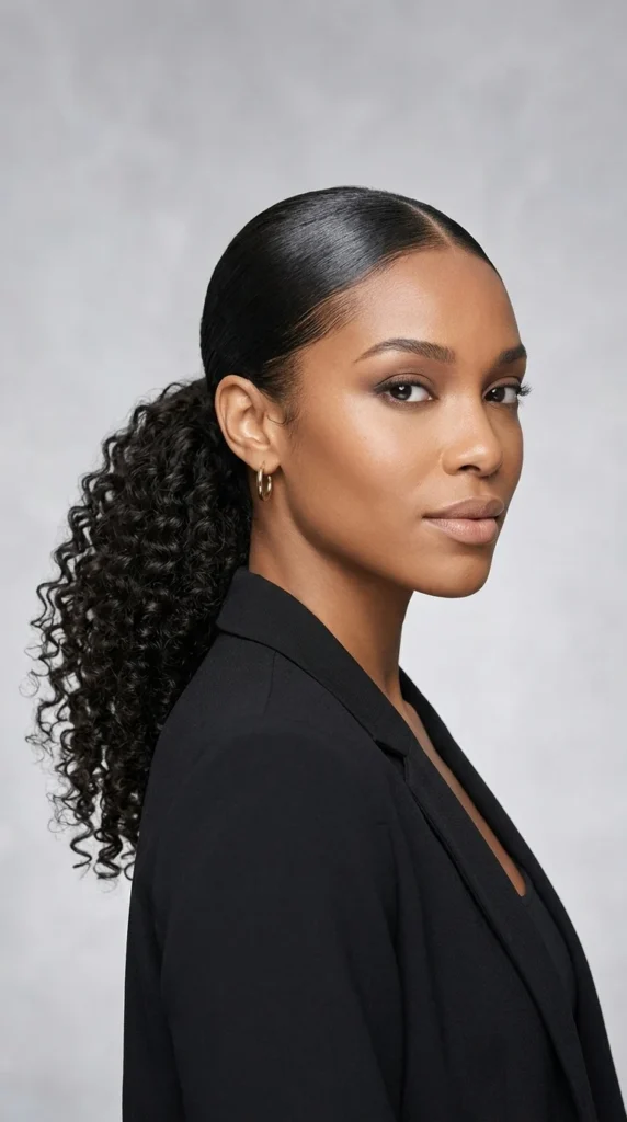 2. Sleek Curly Ponytail with Frizz-Control Finish.webp