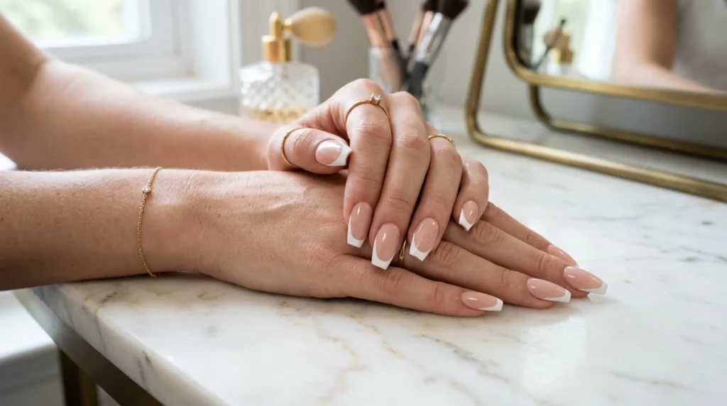 20 Glam Coffin French Nails That Turn Heads Instantly.webp