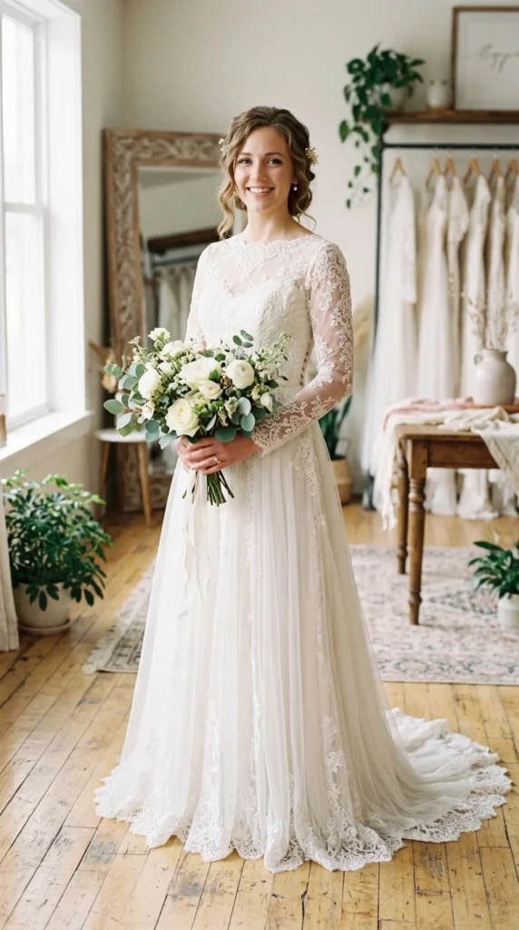 20. Custom Handmade Modest Bridal Dress.webp