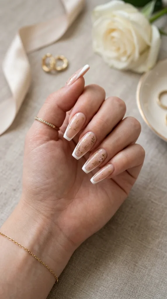 20. Personalized Coffin French Nail Art.webp