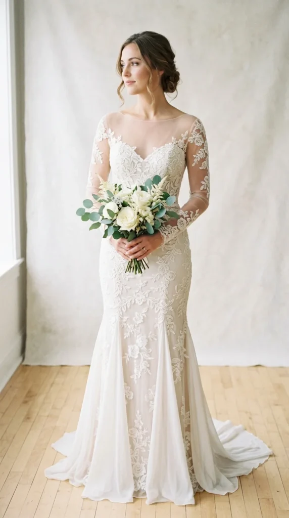 3. Fit and Flare Lace Embroidered Dress.webp