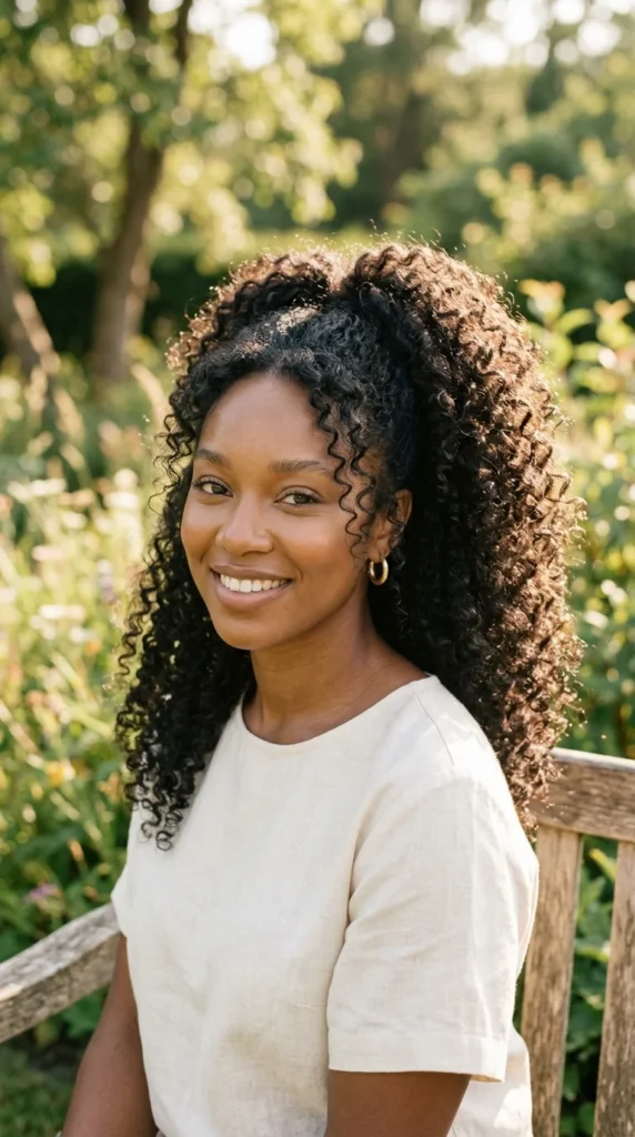 4. Puffy Curly Ponytail for Natural Texture.webp