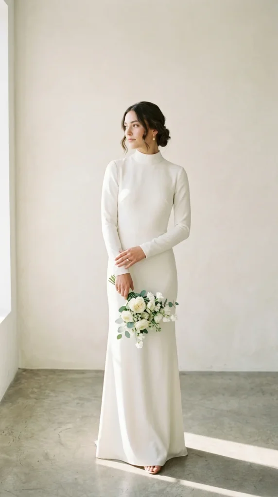 5. Crepe High Neck Modern Gown.webp