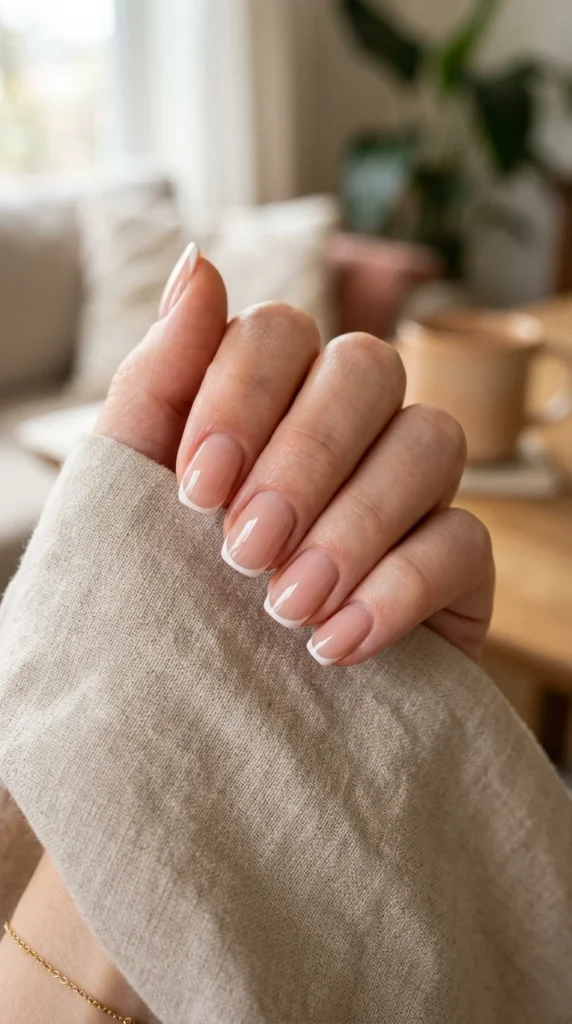 5. Thin French Tip Acrylic Nails.webp