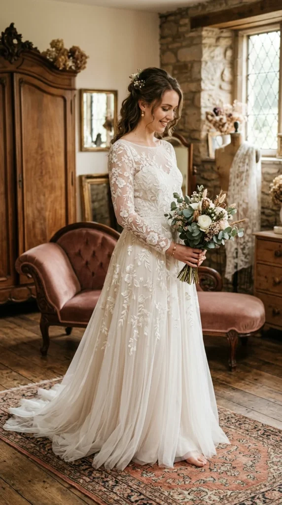 6. A-Line Lace Vintage Inspired Dress.webp