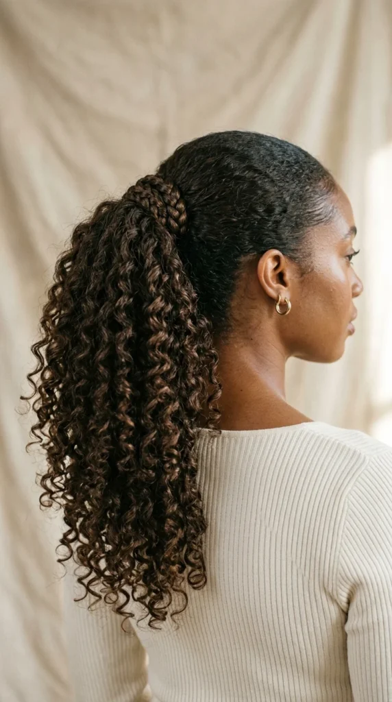 8. Braided Curly Ponytail Hybrid Style.webp