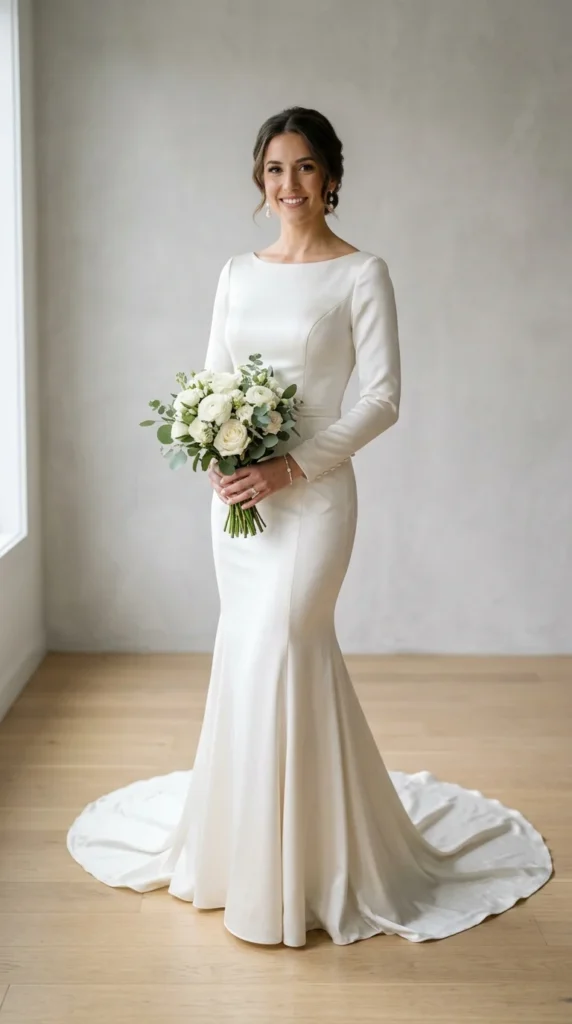 9. Satin Fit and Flare Minimal Sleeve Dress.webp