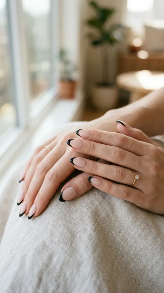 black french tip nails.webp
