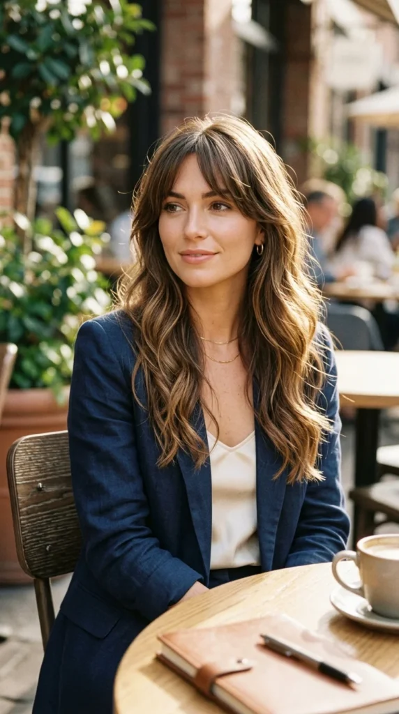 4. Curtain Bangs with Long Wavy Hair.webp