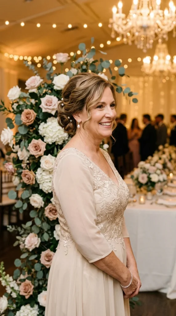 6. Romantic Low Chignon with Soft Curls.webp